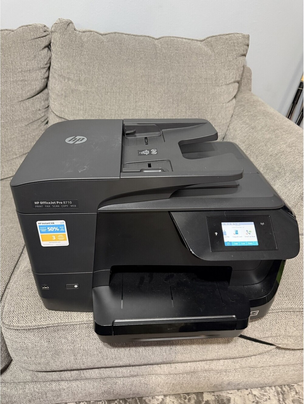 HP OfficeJet Pro 8710 All-In-One Inkjet Printer Color Wireless Fax Scan Duplex